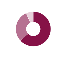 Pie chart displaying areas of operating profit in £ million
