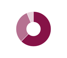 Pie chart displaying areas of operating profit in £ million