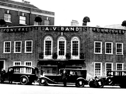 An old photo of AV Band Funeral Directors