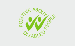 Positive about disabled people logo