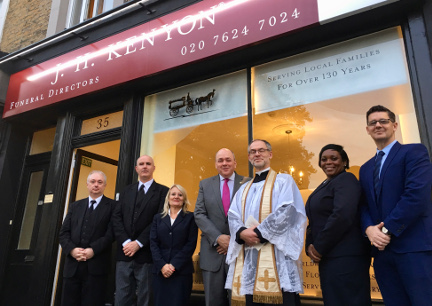 JH Kenyon's Oldest Funeral Parlour Blessed and Dedicated for Renewed Service