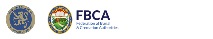 National Association of Funeral Directors and Federation of Burial and Cremation Authorities logos