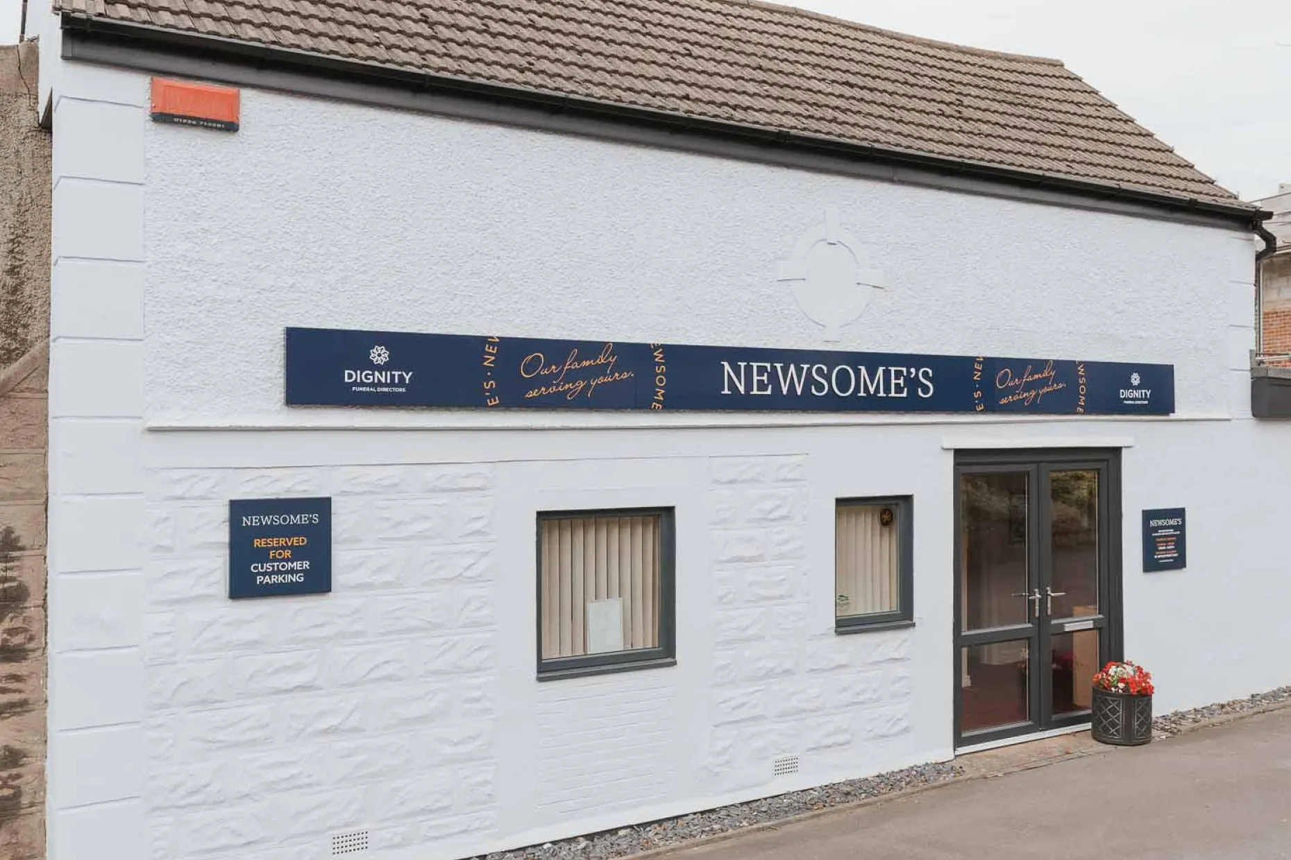 Newsome's Funeral Directors branch on Barnsley Road, South Elmsall, Pontefract.
