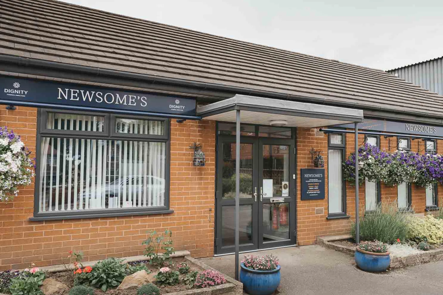 Newsome's Funeral Directors branch on Weetshaw Close, Shafton, Barnsley.