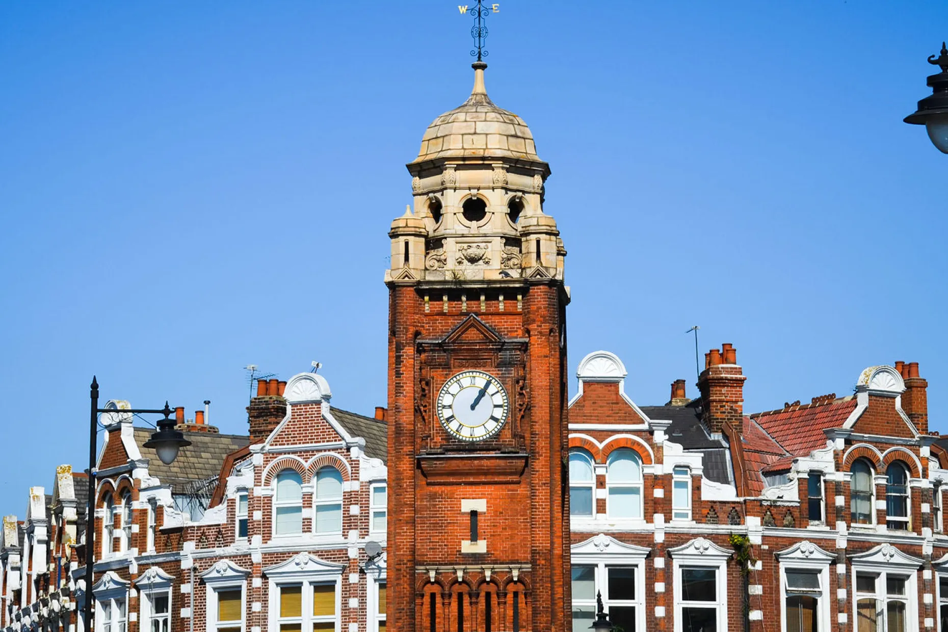 Clock tower in Crouch End, London UK