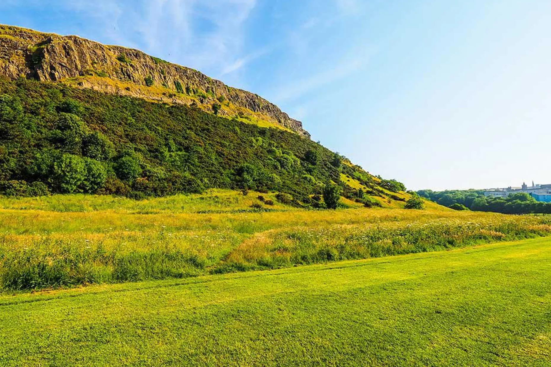 Arthur's Seat in Holyrood park in Edinburgh