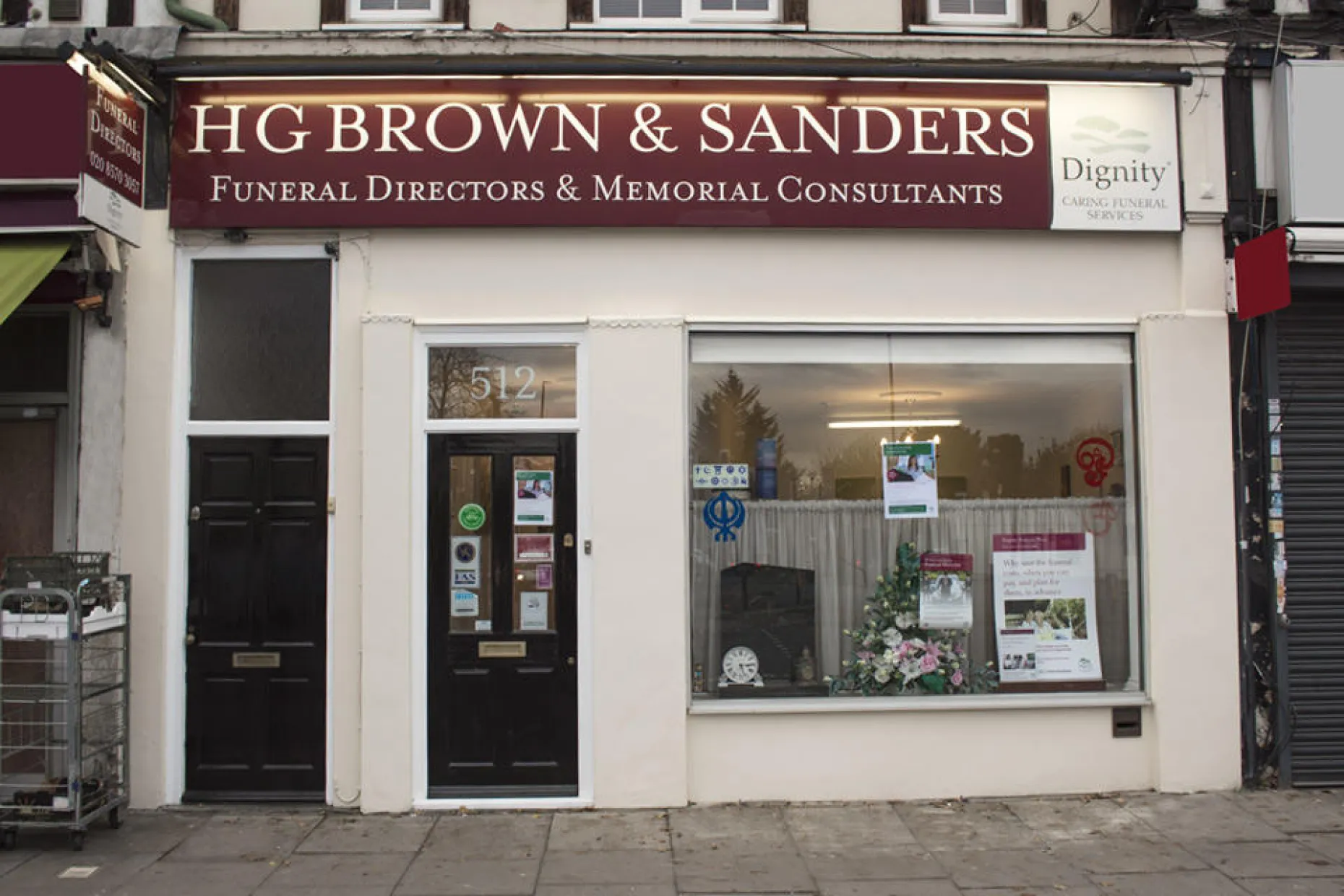 H G Brown & Sanders Funeral Directors, Heston branch