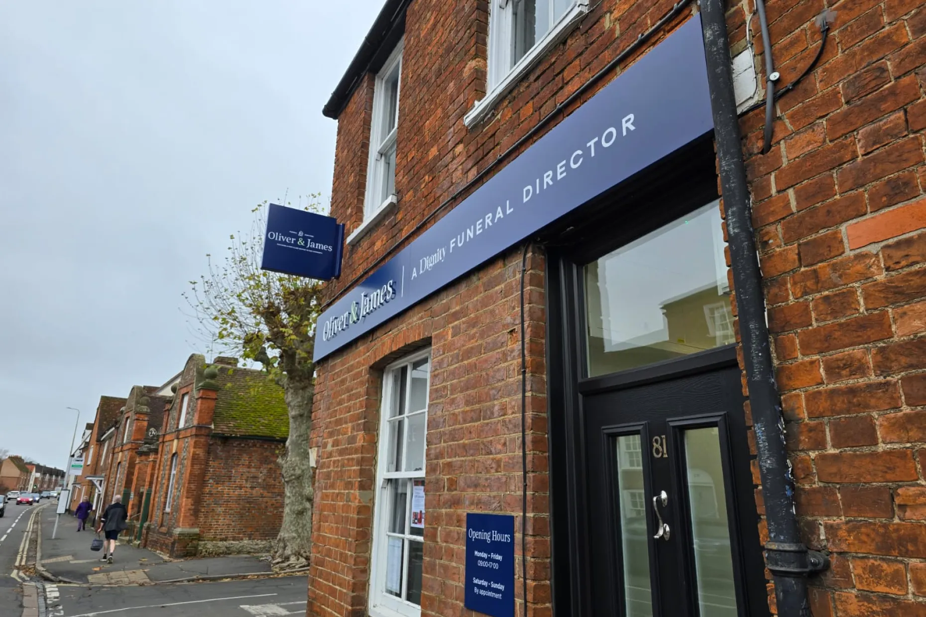 Oliver & James Funeral Directors branch on Ock Street, Abingdon.