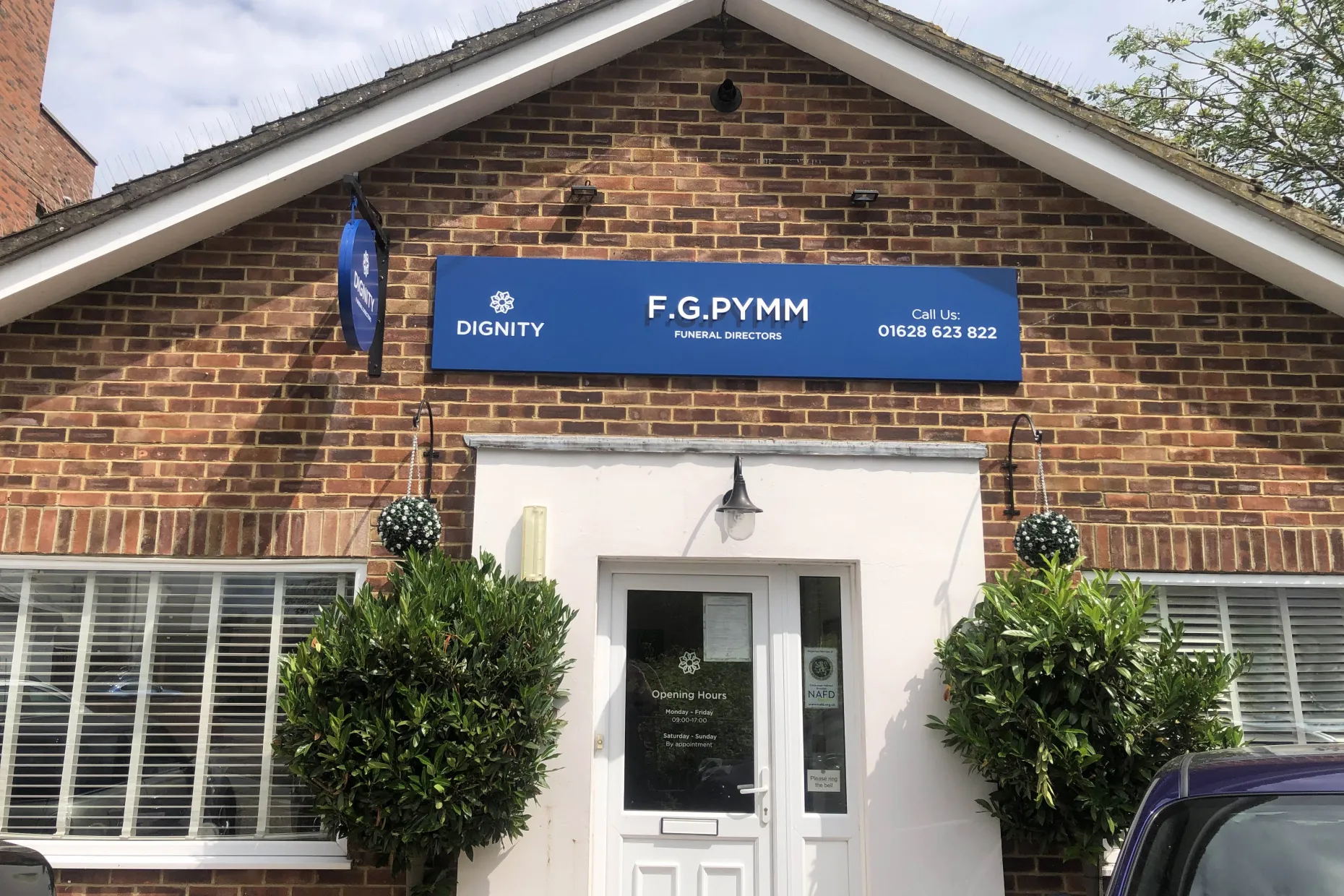 F G Pymm Funeral Directors, Maidenhead branch