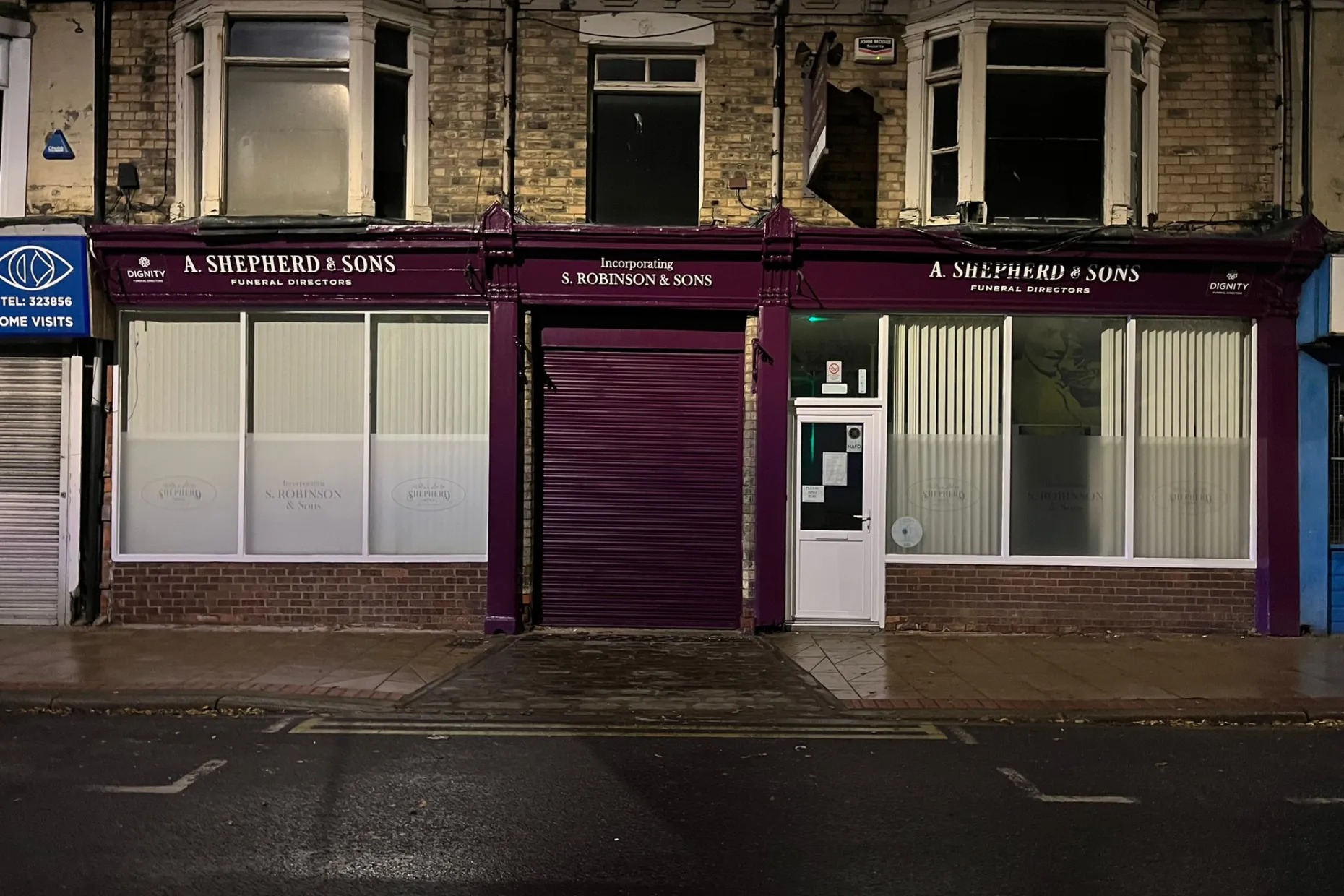 A Shepherd & Sons Funeral Directors branch on Hessle Road, Hull.