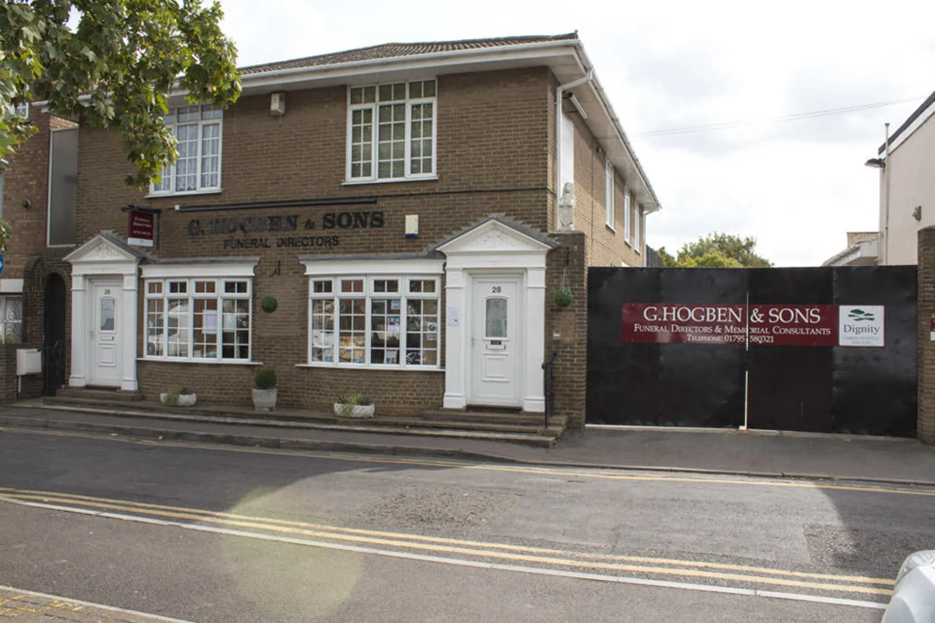 G Hogben & Sons Funeral Directors in Sheerness, Kent.