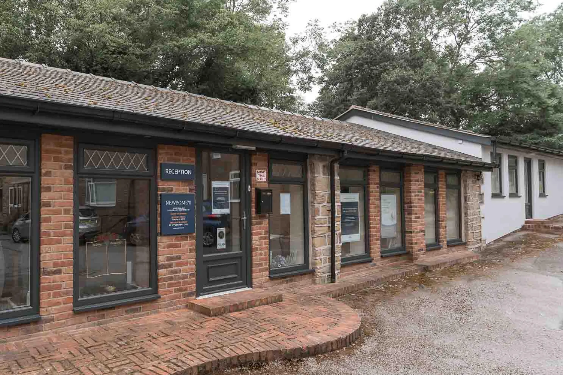 Newsome's Funeral Directors branch on Brampton Road, Wath upon Dearne, Rotherham.