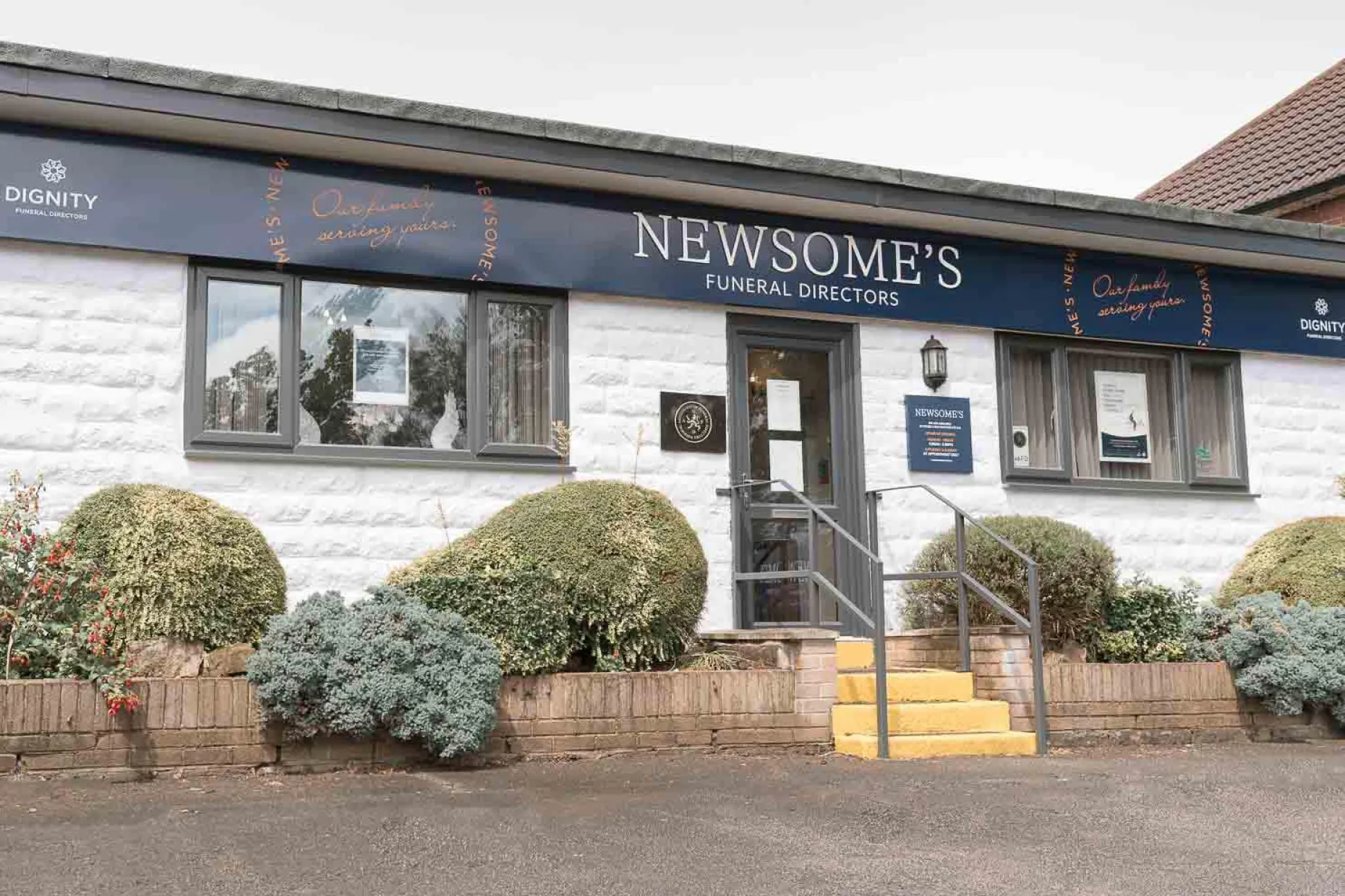 Newsome's Funeral Directors branch on Doncaster Road, Mexborough.