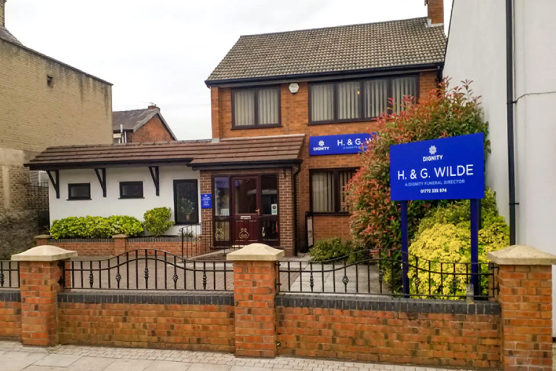 H. & G. Wilde Funeral Directors, Bamber Bridge branch