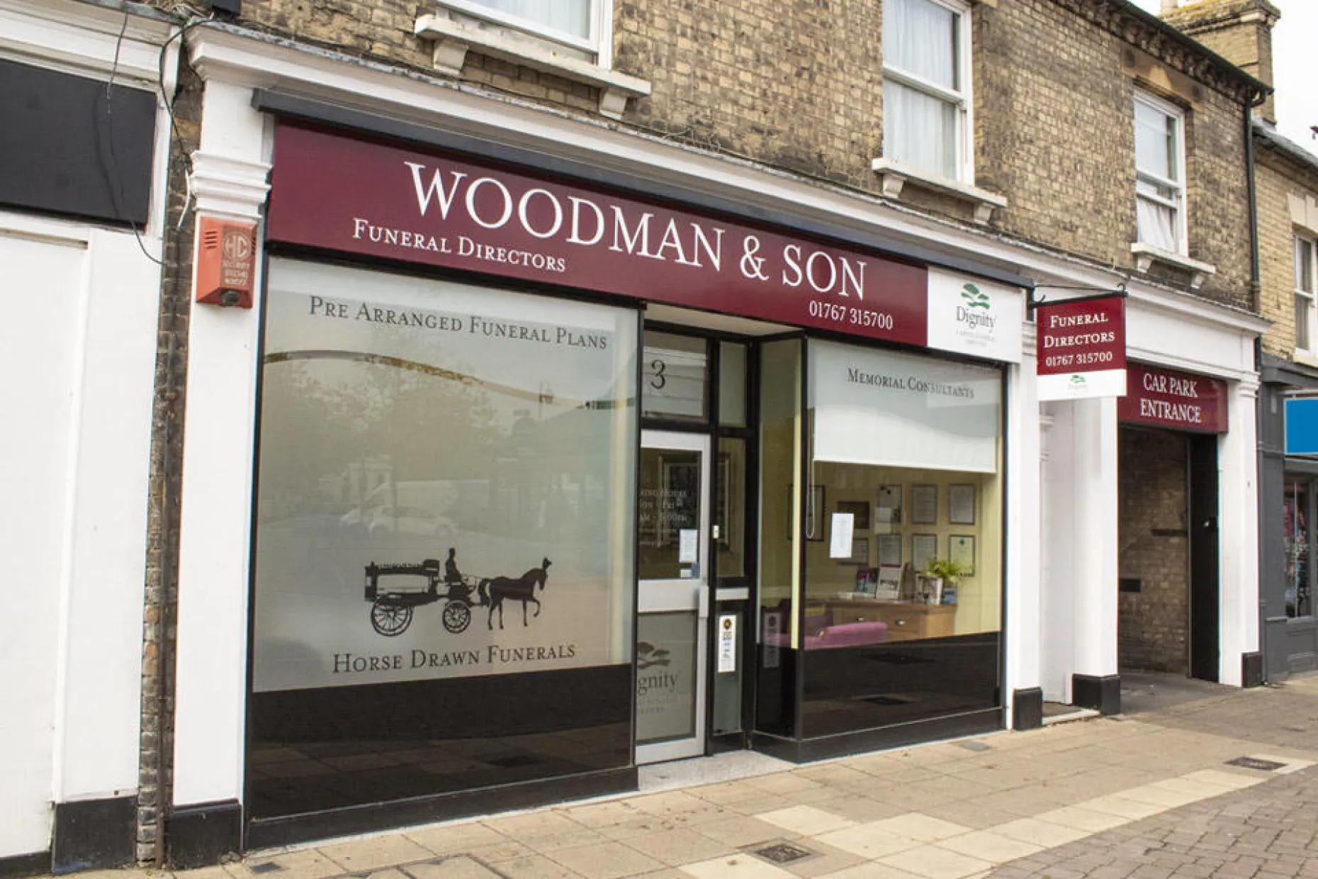 Woodman Funeral Directors, Biggleswade branch