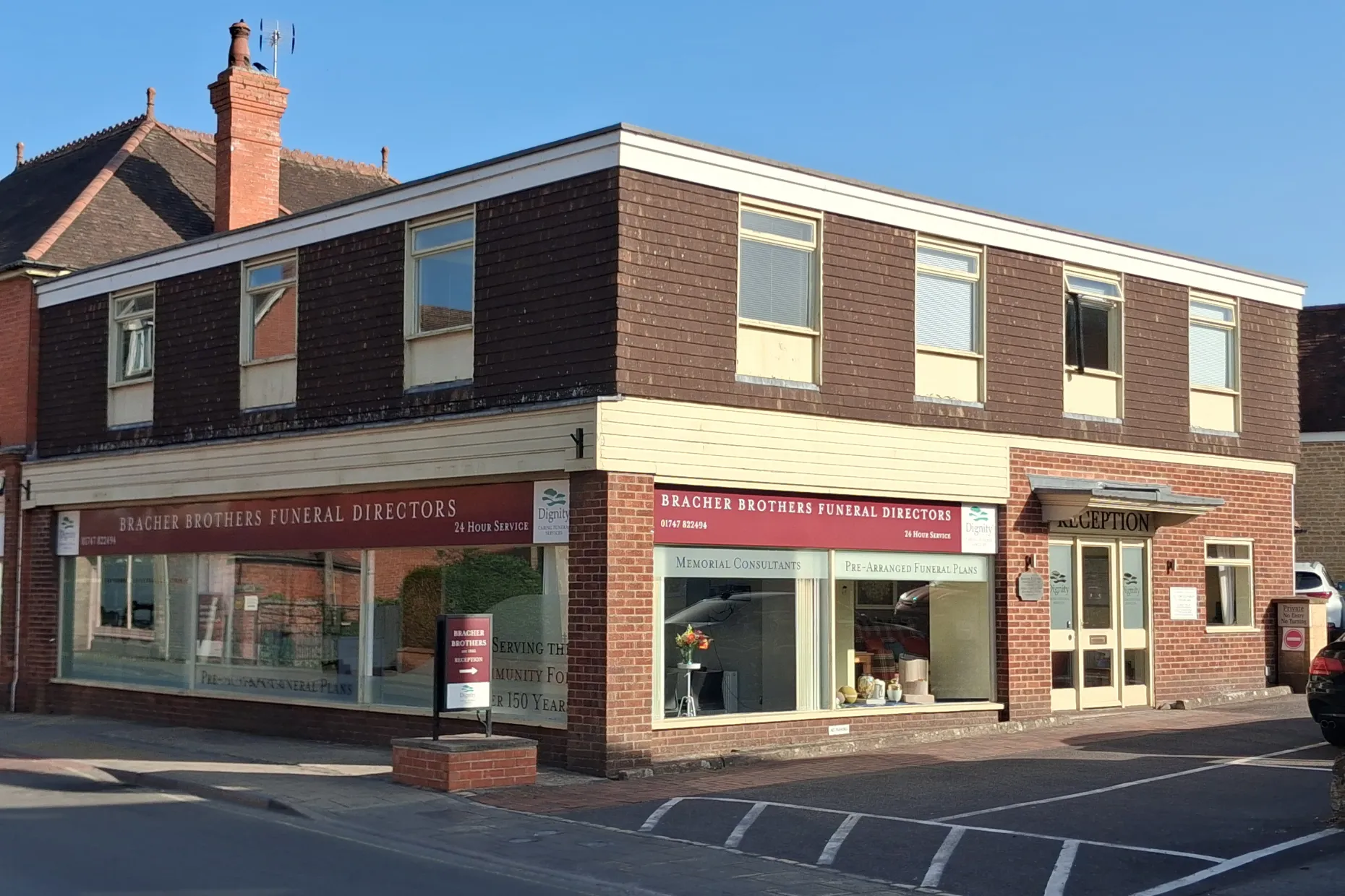 Bracher Brothers Funeral Directors in Gillingham, Dorset.