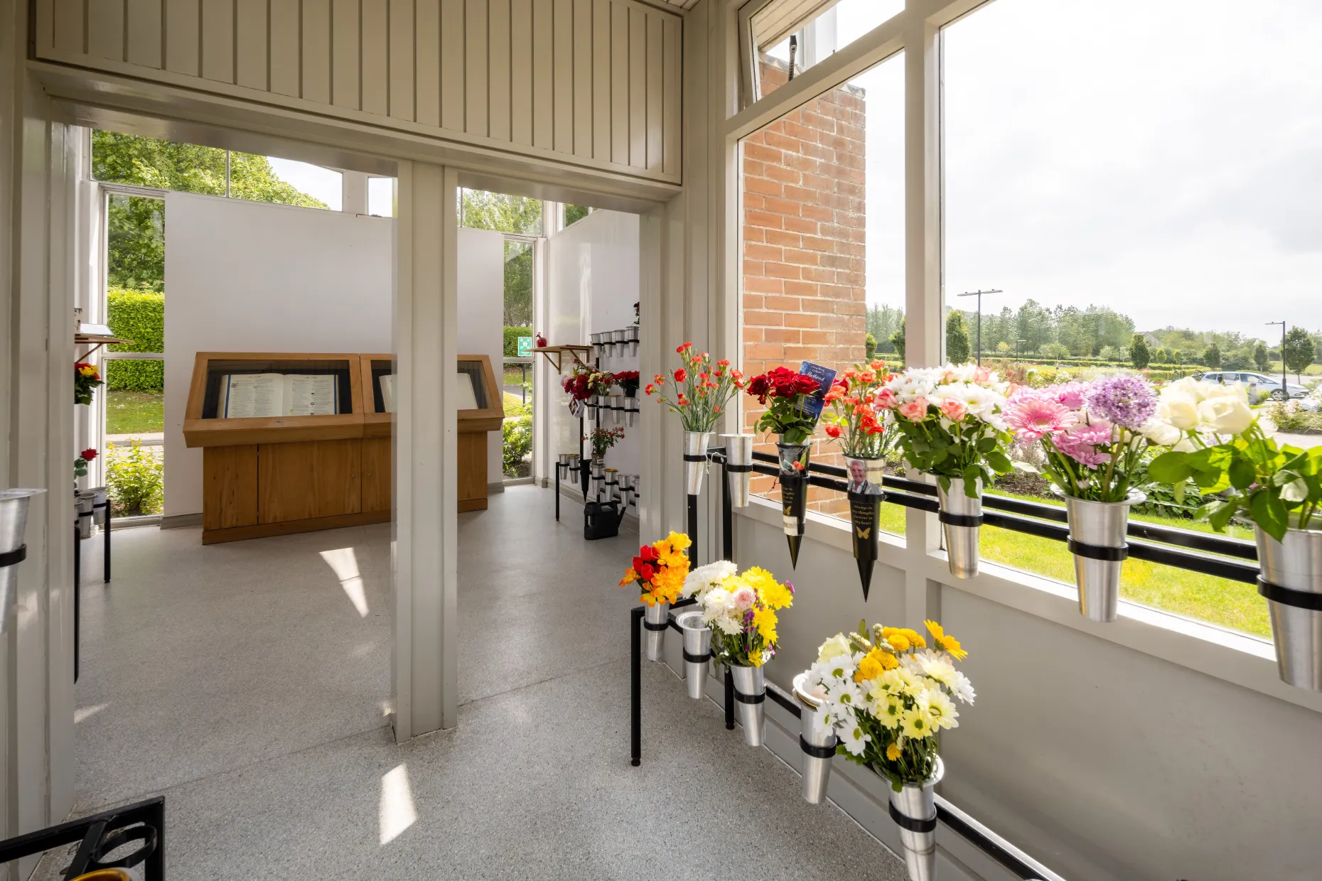 Flowers and Book of Remembrance