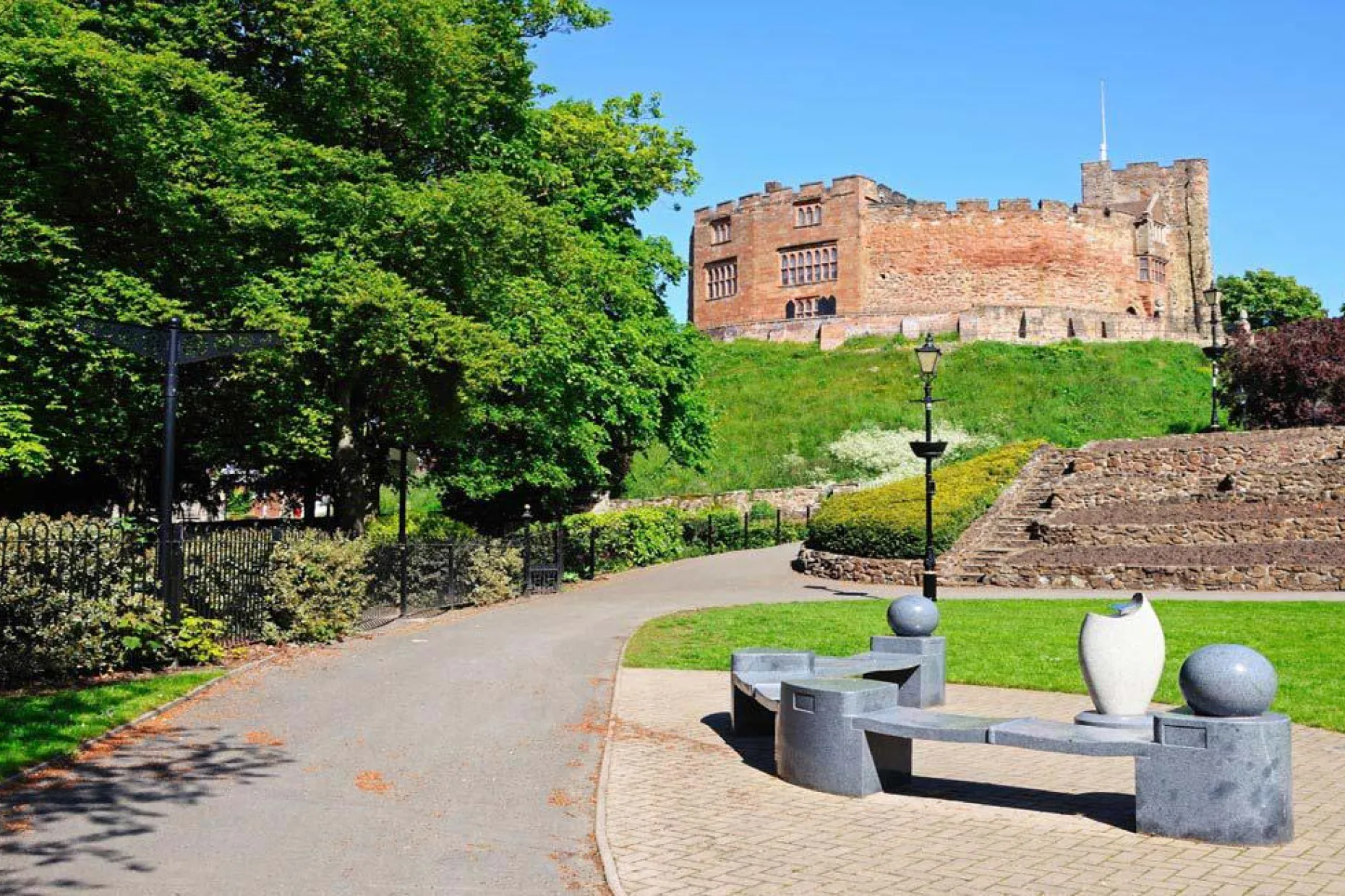 A view across Tamworth in Staffordshire.
